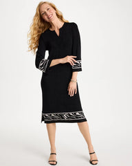 Chico's Discount - Travelers™ Zebra Trim Kurta Dress