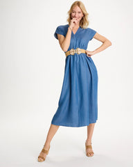Chico's On Sale - Denim Popover Midi Dress