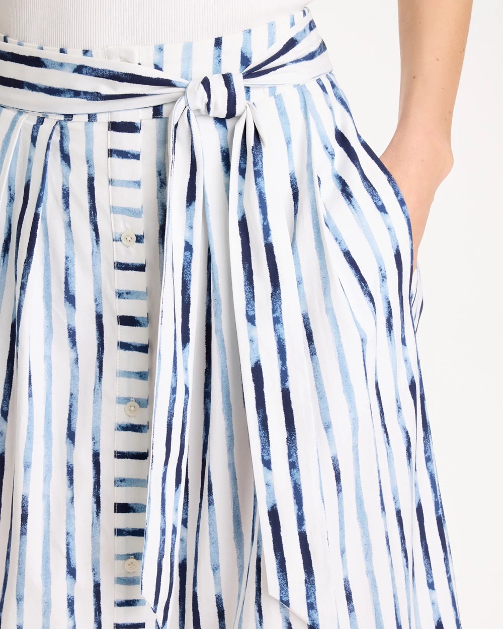 Chico's Online - Palermo Striped Tie-Front Skirt