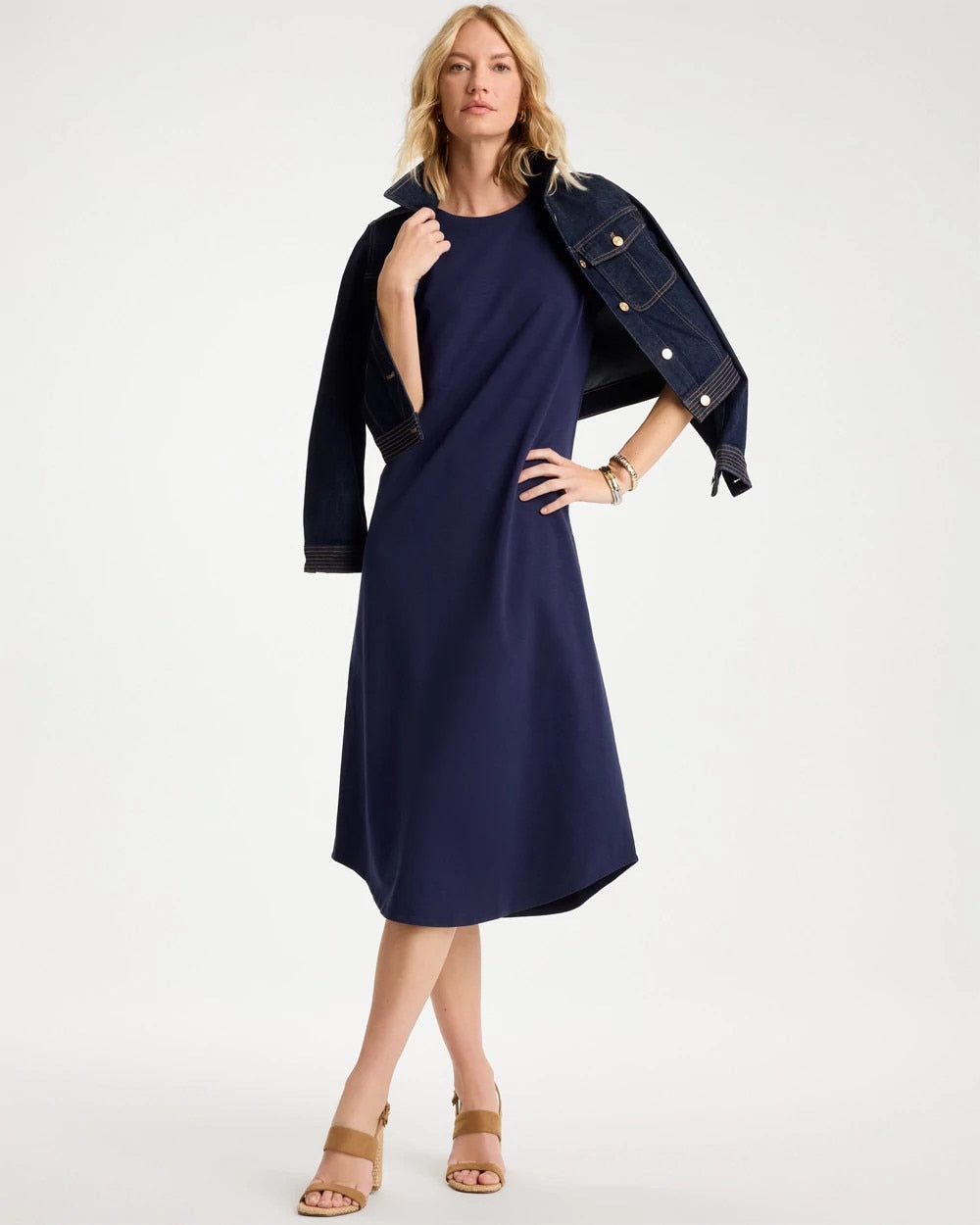 Chico's US - Soft-Stretch Cotton Slub Dress
