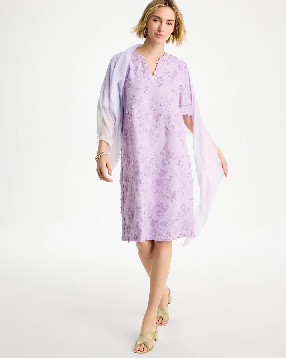 Chico's Sale - 3D Floral Dress