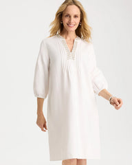 Chico's Outlet - Embellished Pintuck Dress