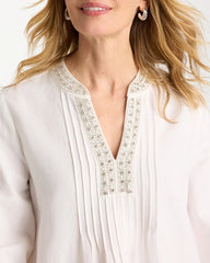 Chico's Outlet - Embellished Pintuck Dress