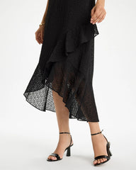 Chico's US - Floral Surplice Ruffled Dress