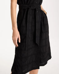 Chico's / Embroidered Cotton Shirtdress