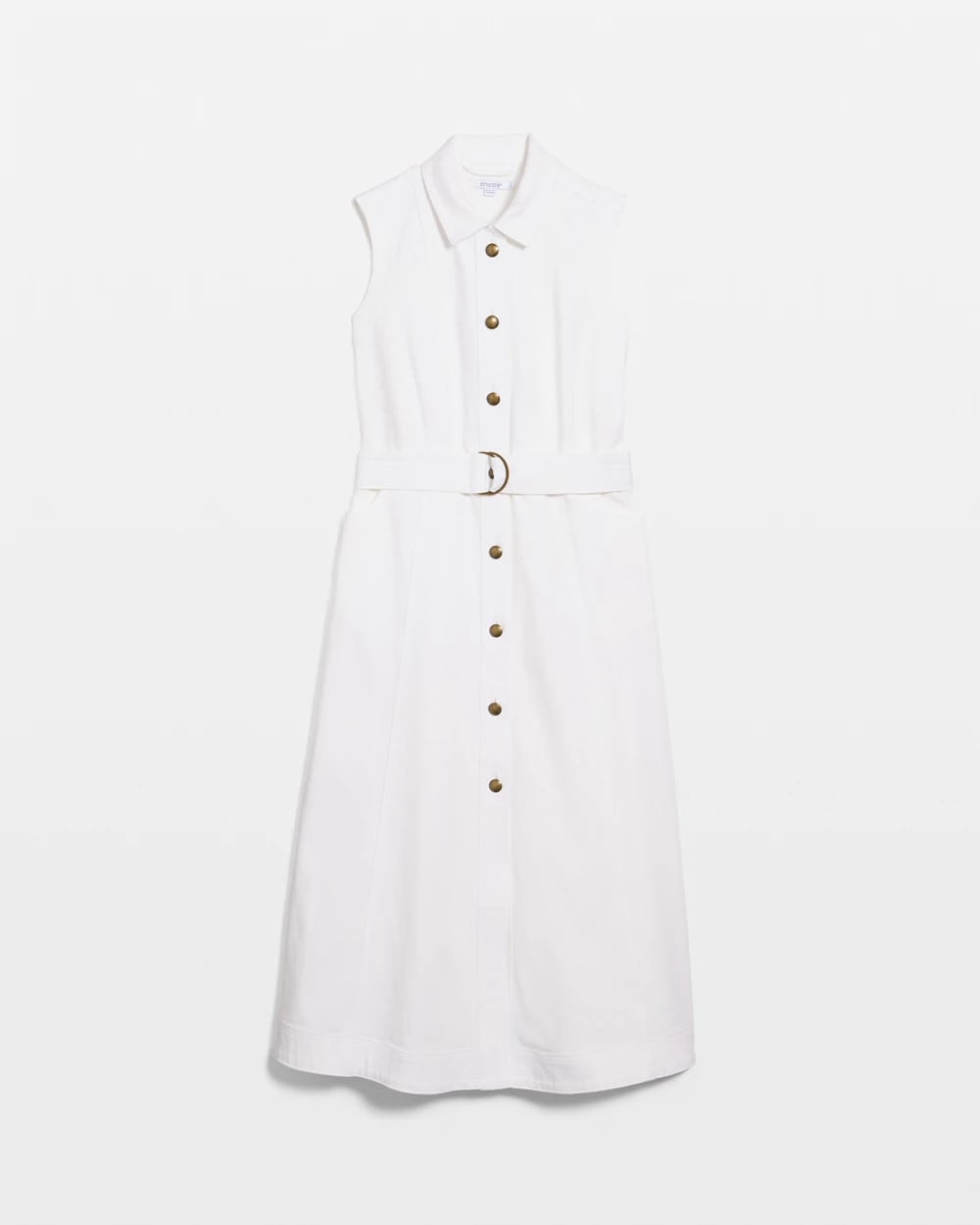 Chico's Discount - Denim Sleeveless Shirtdress