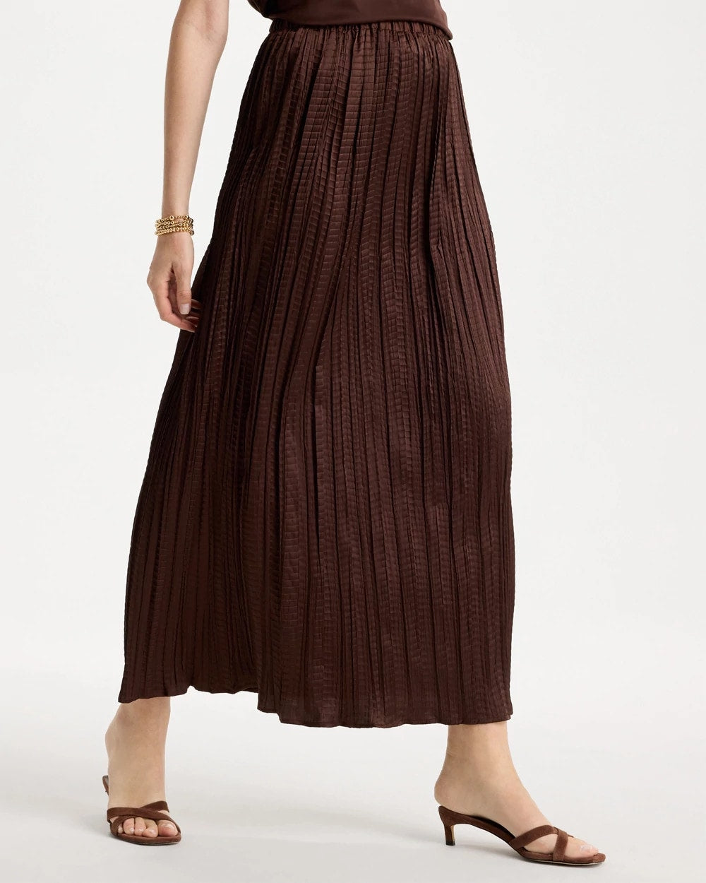 Chico's Sale - Satin Crinkle Maxi Skirt