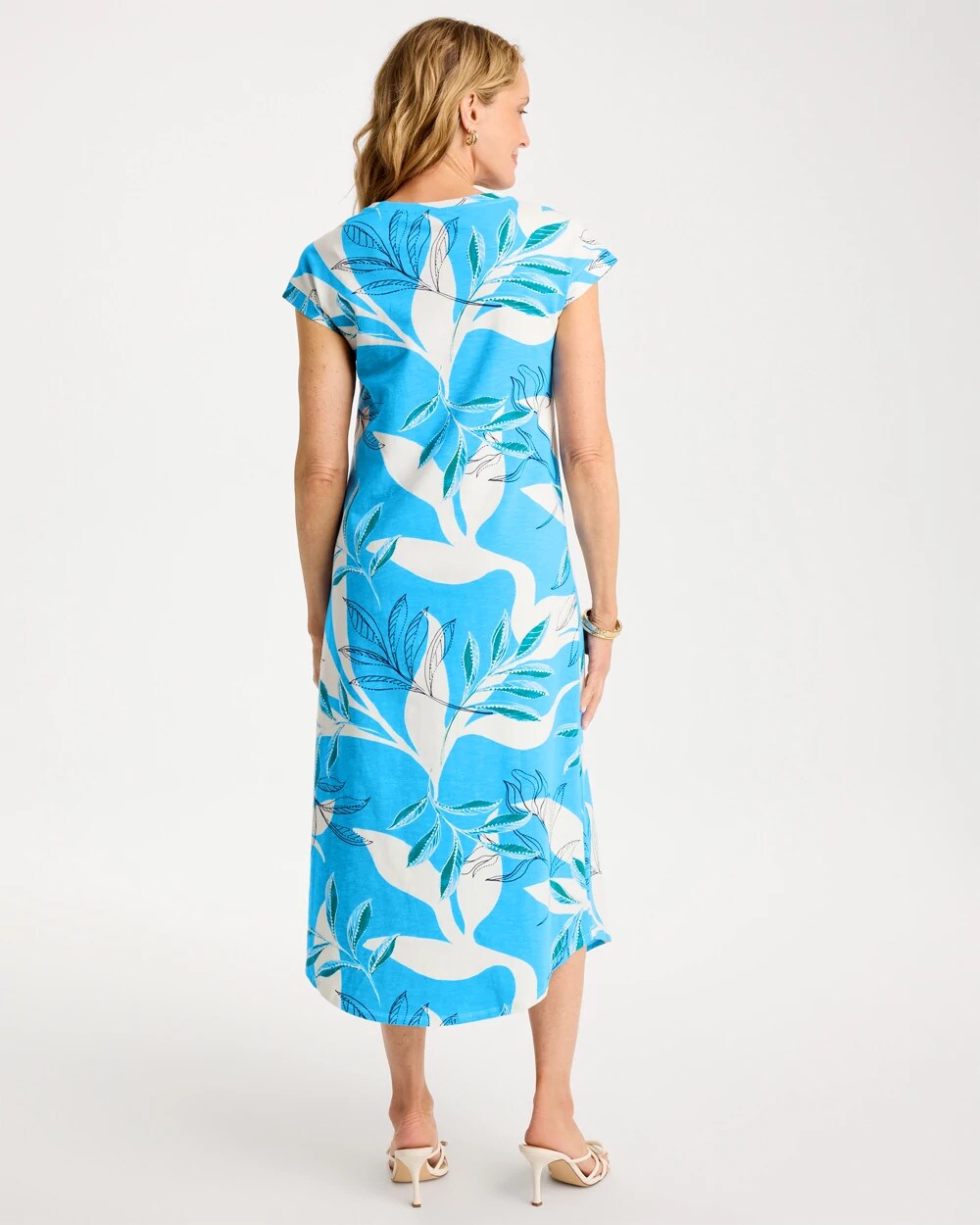 Chico's On Sale - Printed Soft-Stretch Cotton Slub Dress
