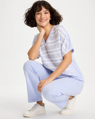 Chico's US - Zenergy® Striped Gauze Lounge Shirt