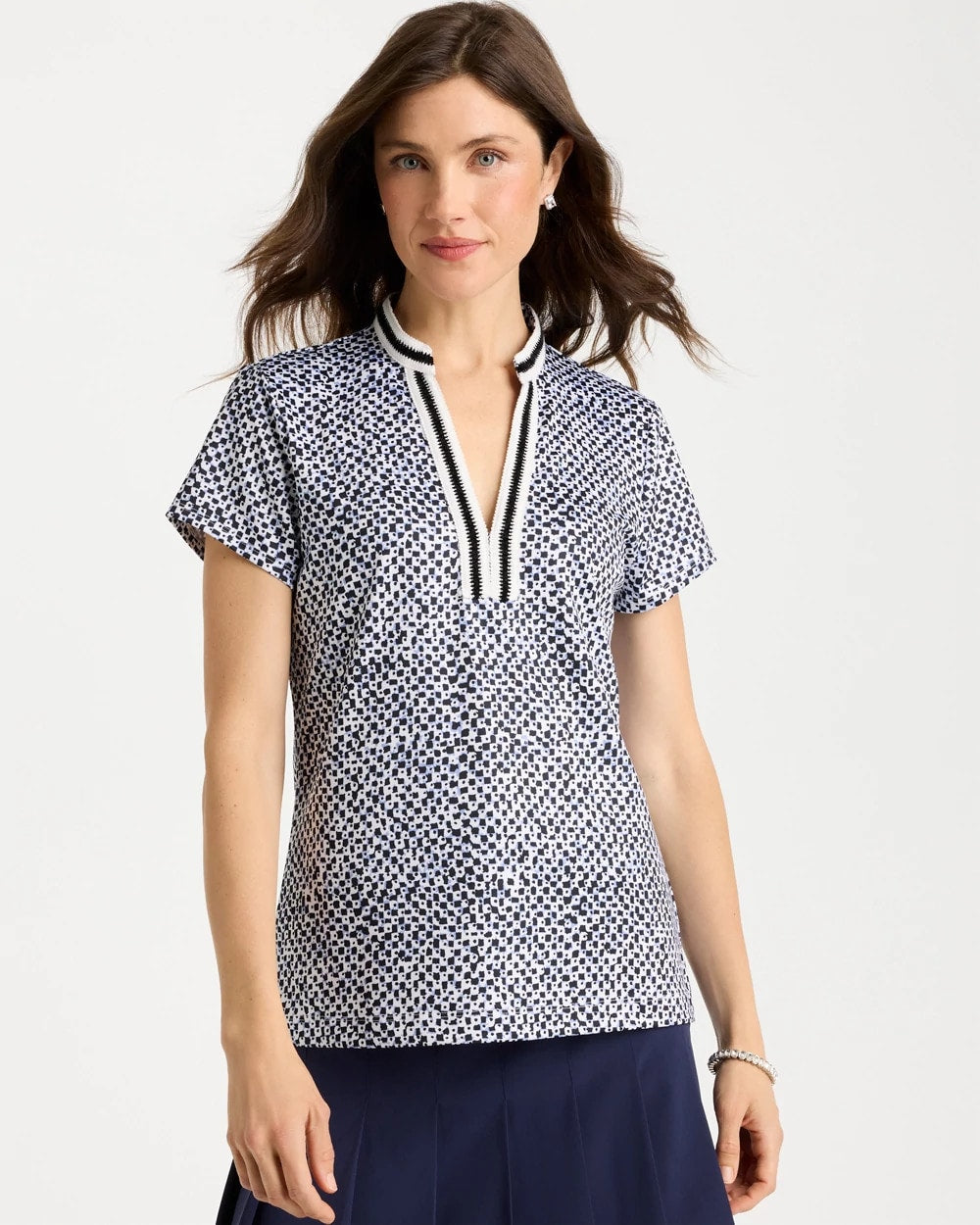 Chico's Sale - Zenergy® UPF Crochet Trim Polo