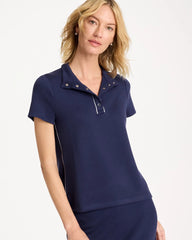 Chico's For Sale - Zenergy® Soft Pique Piped Pullover