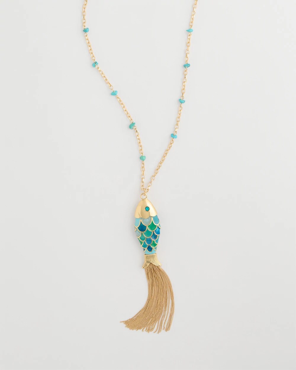 Chico's Sale - Tassel Fish Pendant Necklace