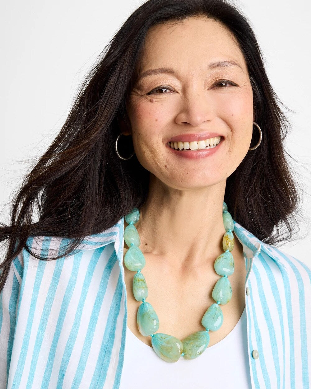 Chico's On Sale - Ocean Resin Beaded Necklace