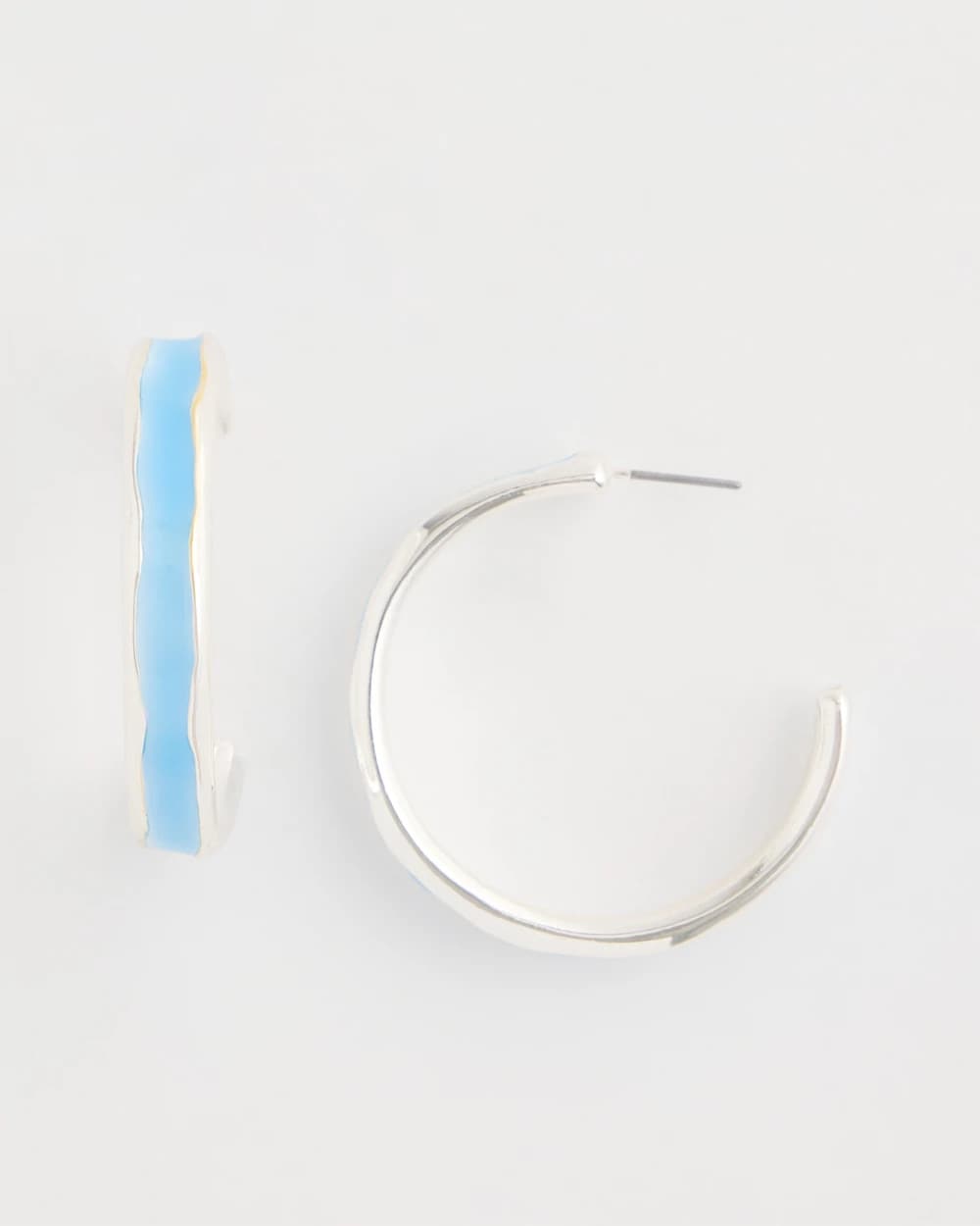 Chico's Outlet - Sea Glass Inspired Hoop Earrings
