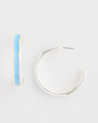 Chico's Outlet - Sea Glass Inspired Hoop Earrings