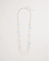 Chico's US - Sea Glass Inspired Charm Necklace