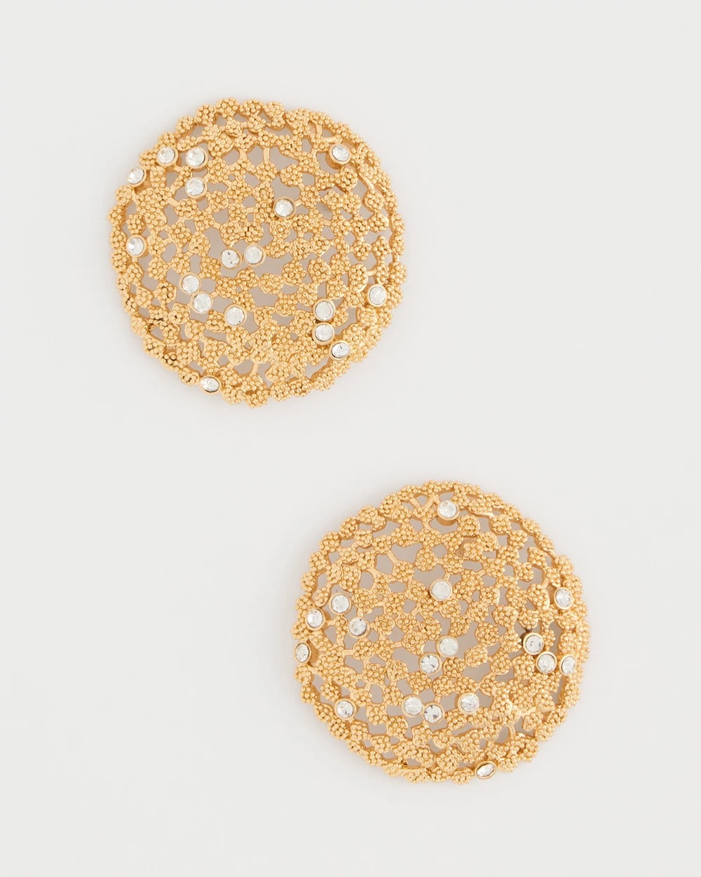 Chico's Outlet - Sea Foam Medallion Stud Earrings