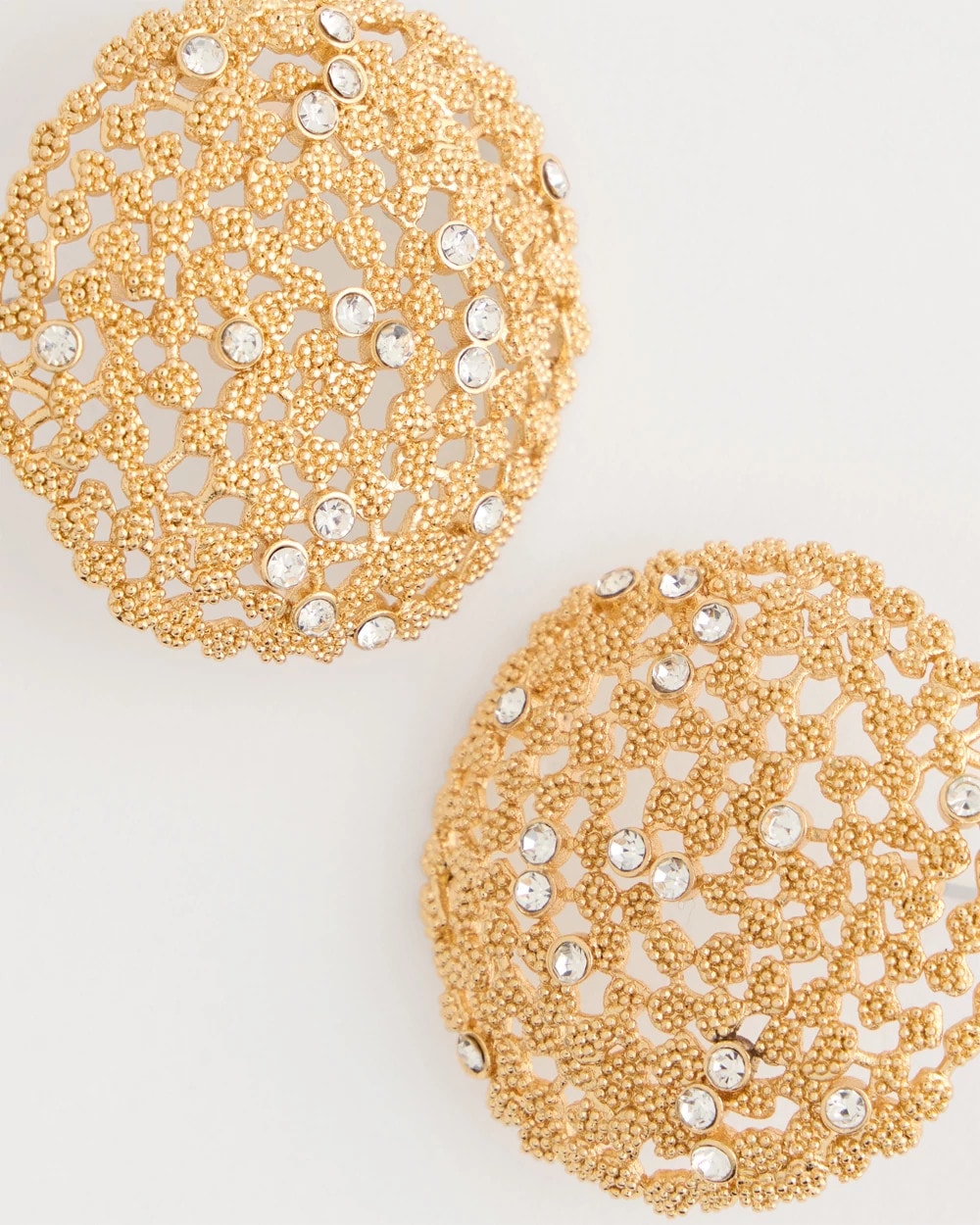 Chico's Outlet - Sea Foam Medallion Stud Earrings