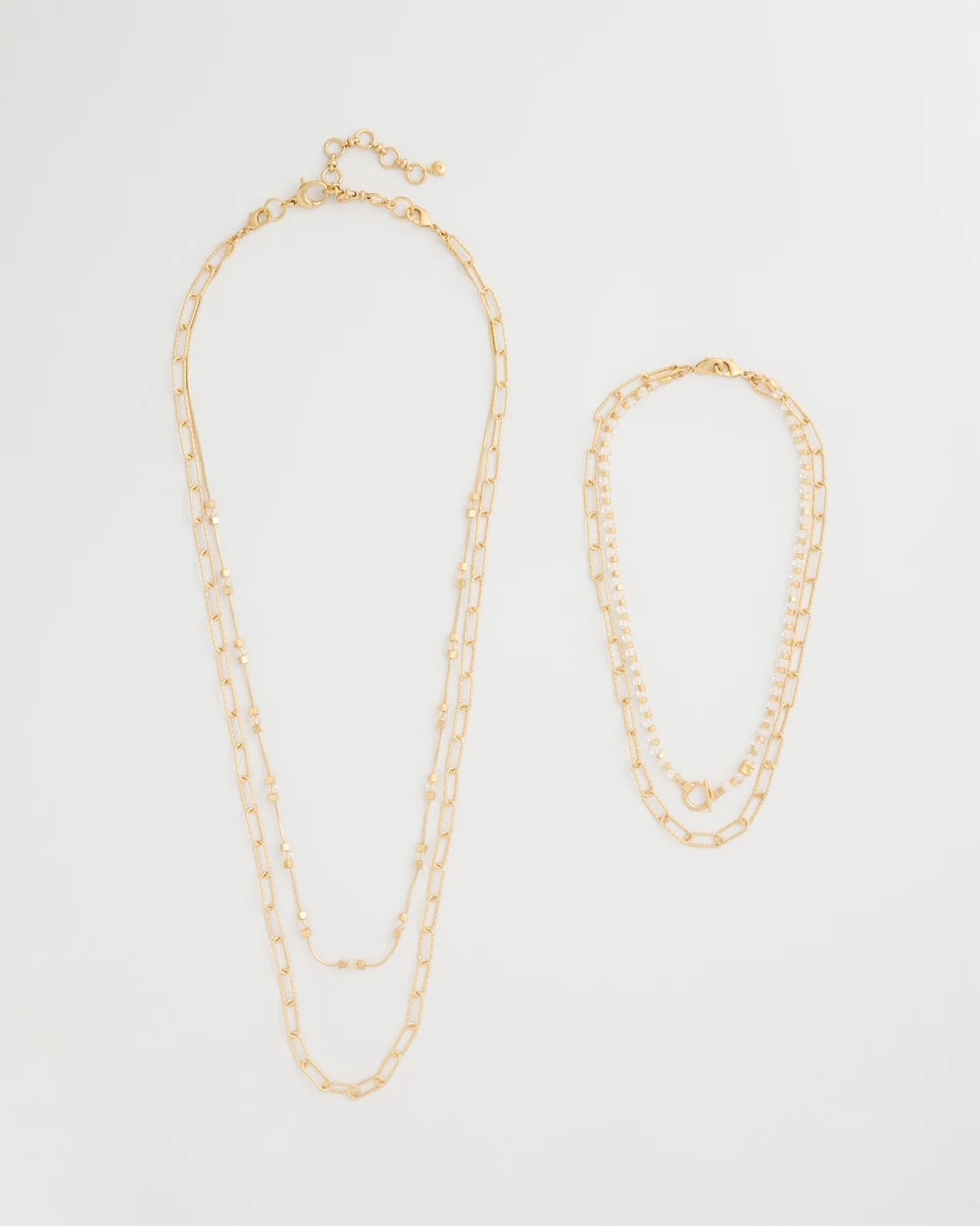 Chico's Discount - Sea Foam Multi-Strand Convertible Necklace