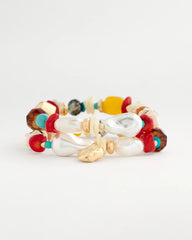 Chico's Sale - Set of Two Pearl Beaded Stretch Bracelets
