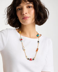 Chico's Outlet - Mixed-Media Long Beaded Necklace