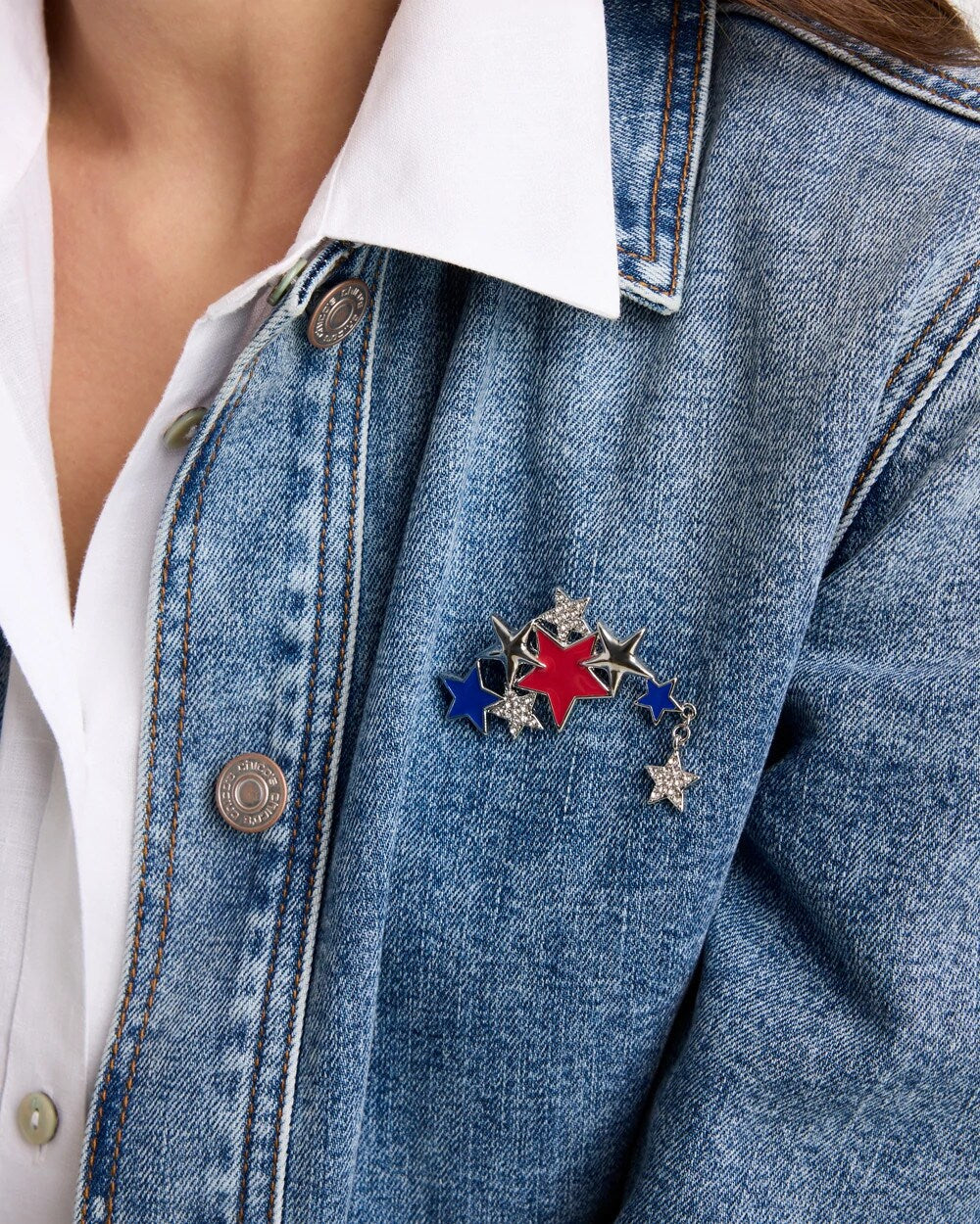 Chico's Outlet - Americana Star Brooch