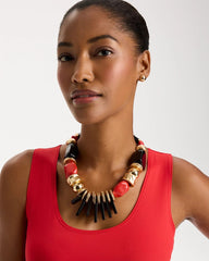 Chico's For Sale - Chico's Originals Mixed-Media Bib Necklace
