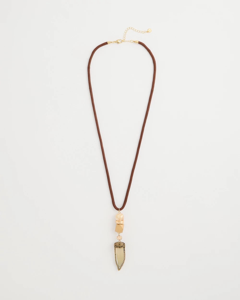Chico's Outlet - Tooth Pendant Corded Necklace