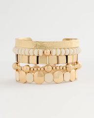 Chico's Discount - Neutral Round Stretch Bracelet
