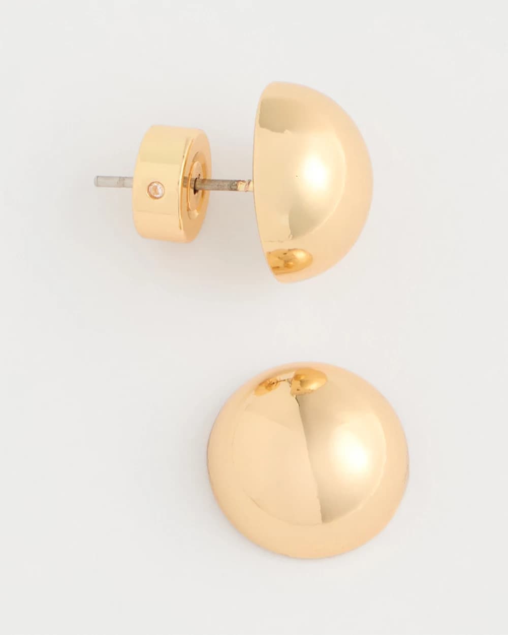 Chico's / Mini Goldtone Sphere Stud Earrings