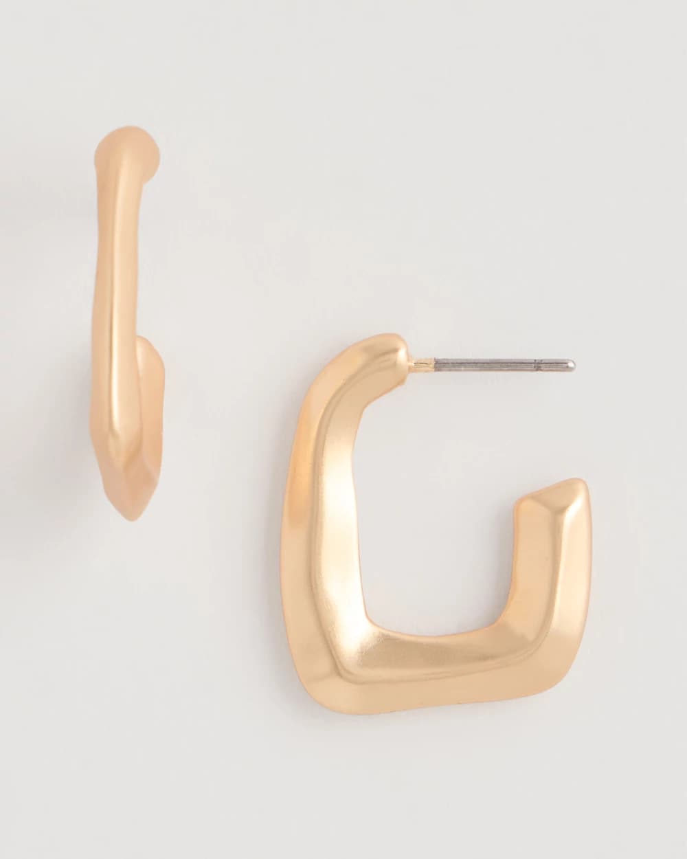 Chico's On Sale - Mini Goldtone Square Earrings