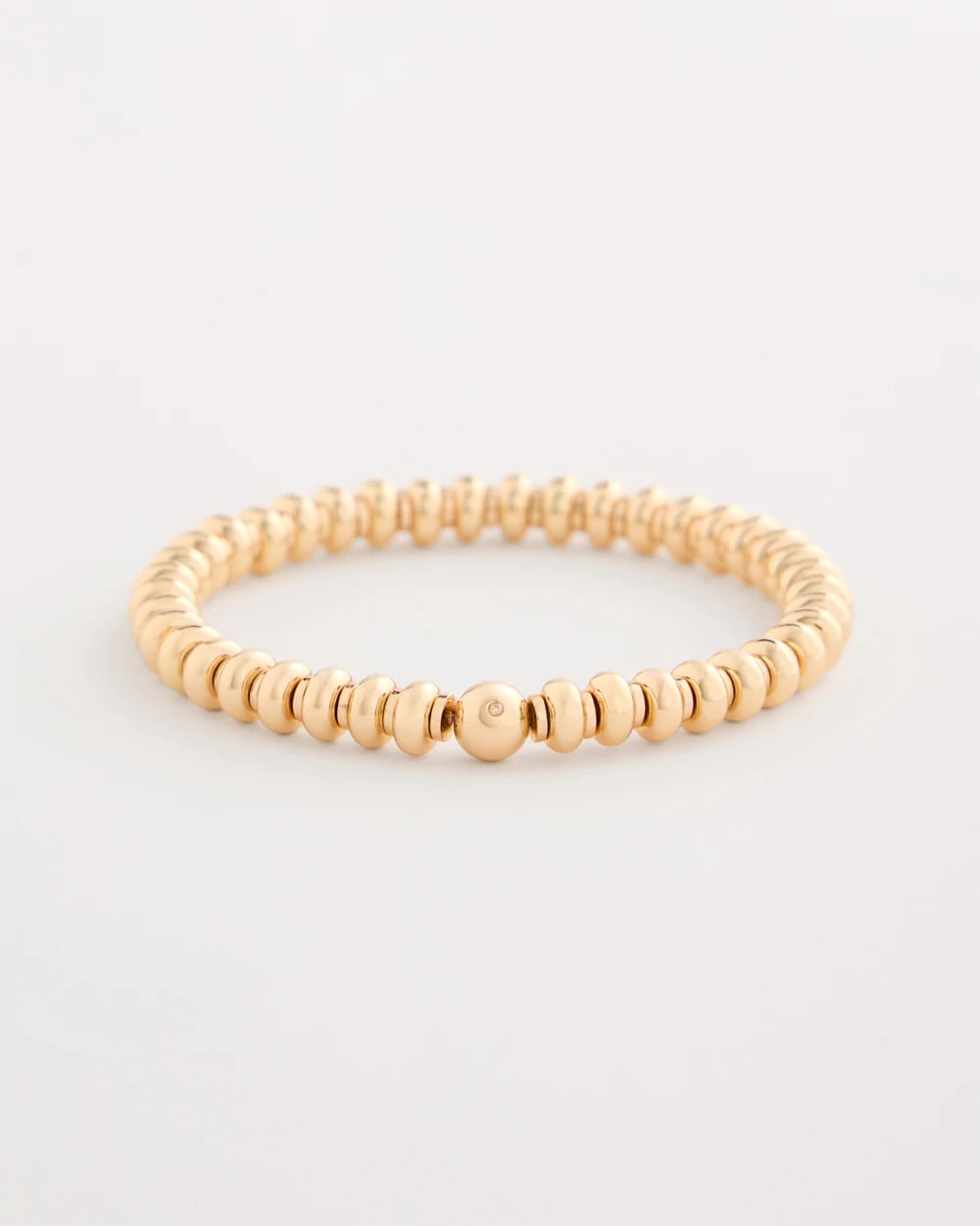 Chico's US - Goldtone Rounded Stretch Bracelet