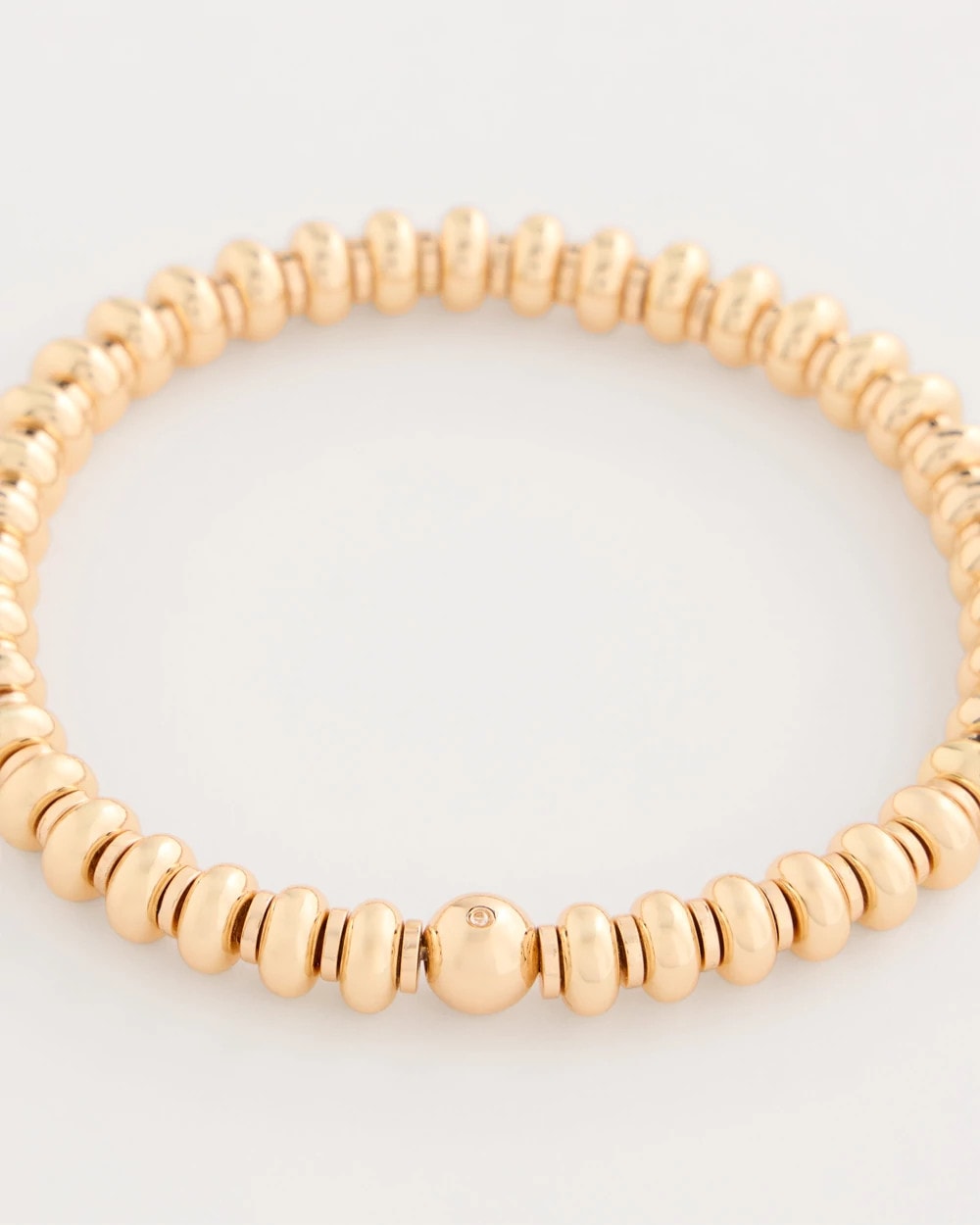 Chico's US - Goldtone Rounded Stretch Bracelet