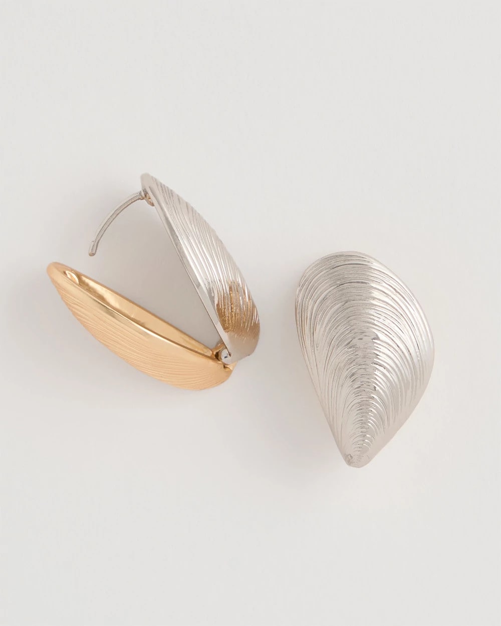 Chico's / Mixed Metal Shell Earrings