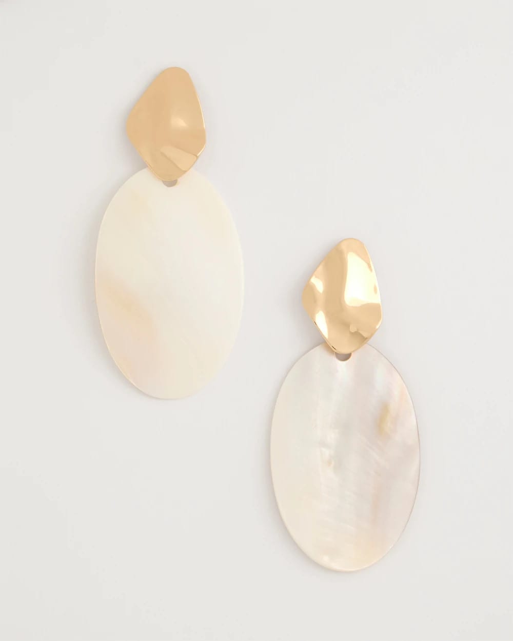 Chico's Outlet - Shell Oval Drop Earrings