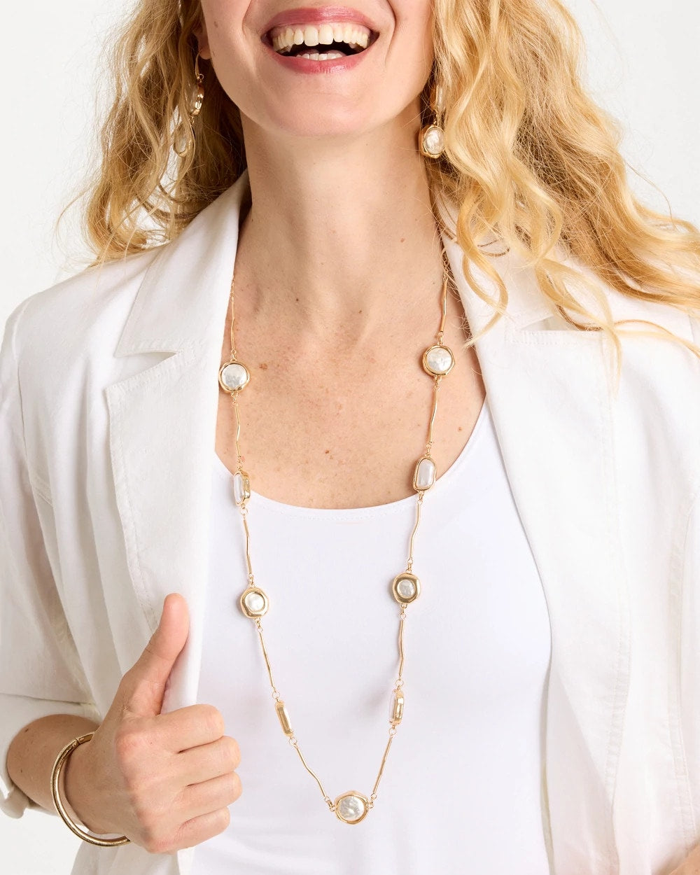 Chico's US - Siren Faux Pearl Long Necklace