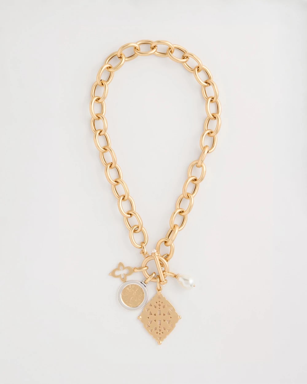 Chico's Discount - Toggle Cameo Charm Necklace