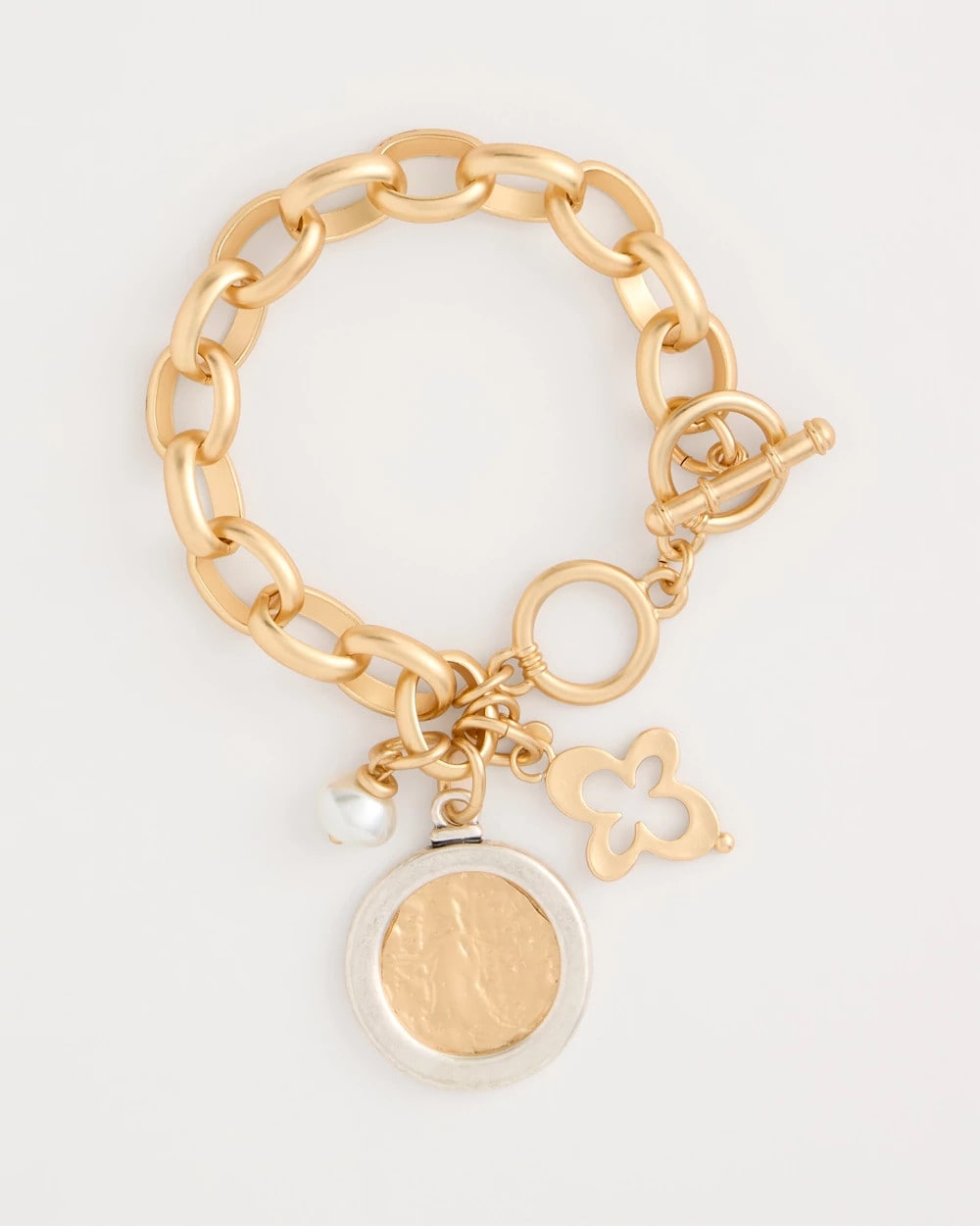 Chico's On Sale - Toggle Bar Charm Bracelet