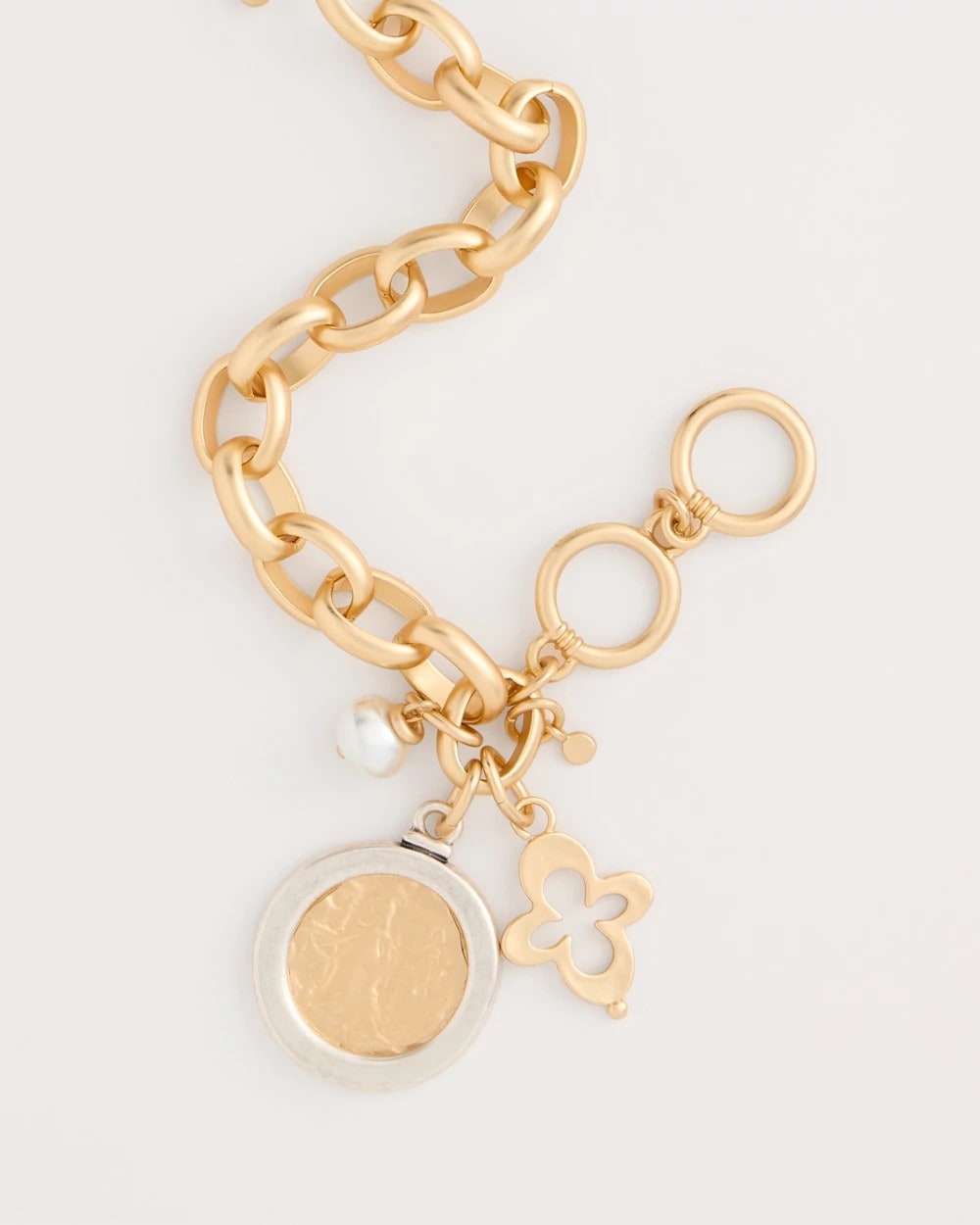 Chico's On Sale - Toggle Bar Charm Bracelet