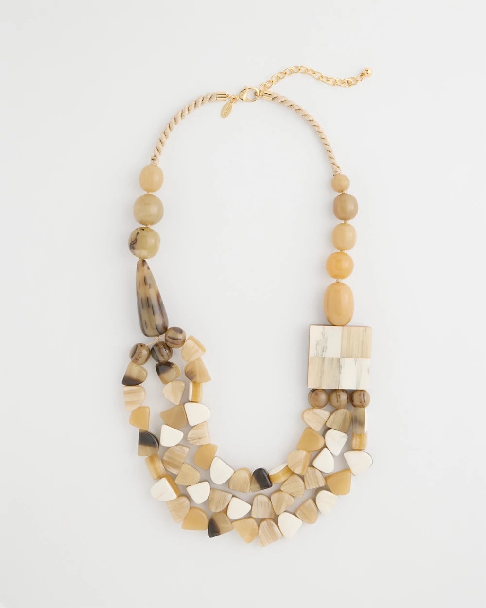 Chico's For Sale - Chico's Originals Faux Horn Geo Necklace