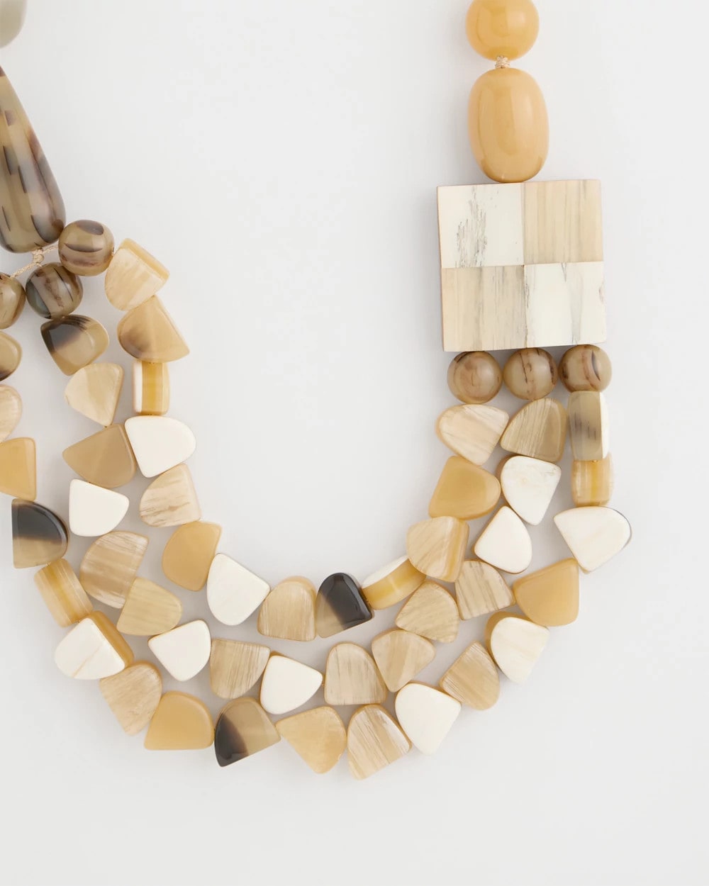 Chico's For Sale - Chico's Originals Faux Horn Geo Necklace