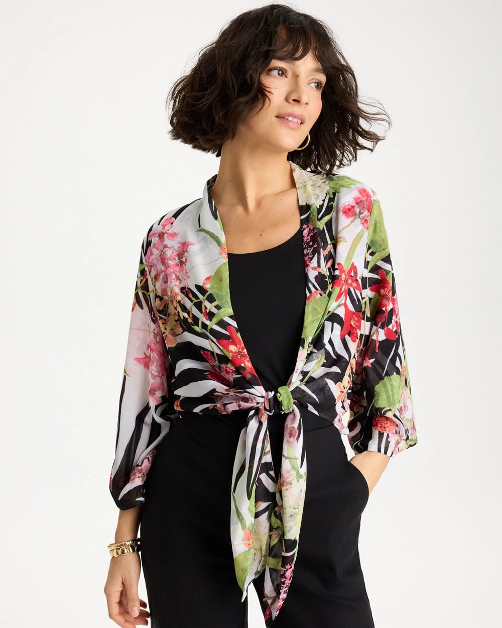 Chico's Online - Georgette Tie-Front Kimono