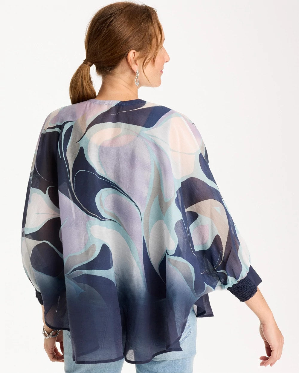 Chico's Discount - Woven Printed Cocoon Ruana