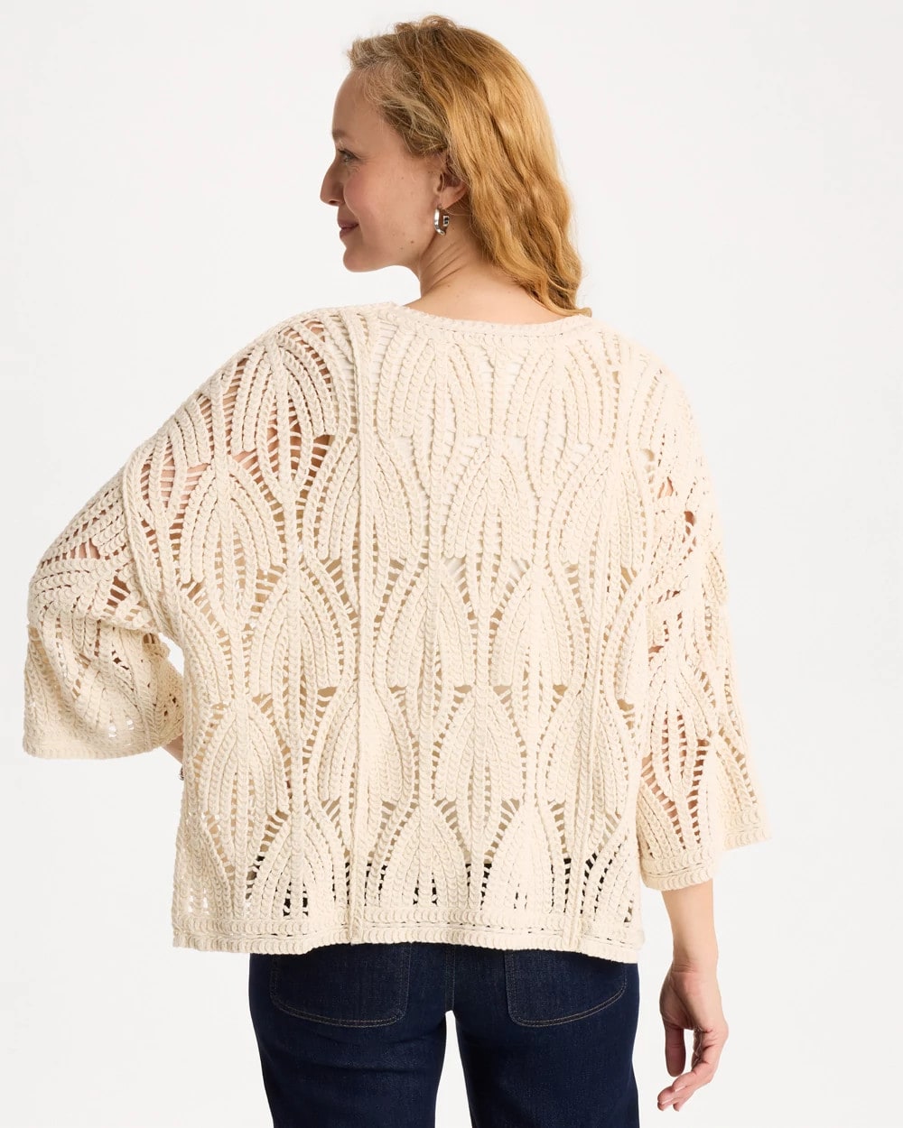 Chico's Outlet - Cotton Crochet Kimono