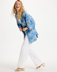 Chico's Outlet - Woven Embroidered Belted Kimono