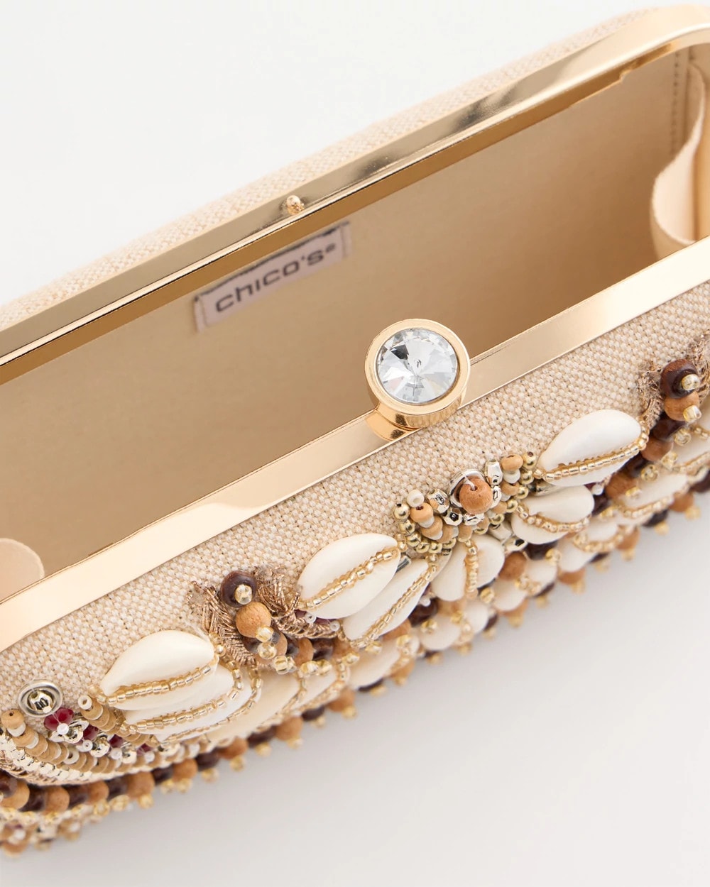Chico's Sale - Shell Embellished Clutch