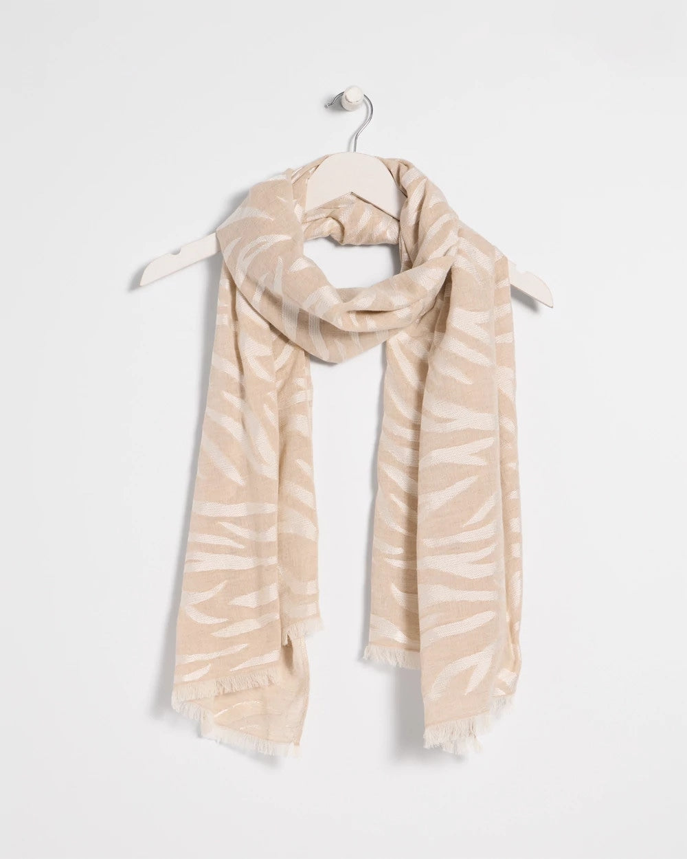 Chico's On Sale - Neutral Zebra Jacquard Oblong Scarf