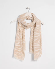 Chico's On Sale - Neutral Zebra Jacquard Oblong Scarf