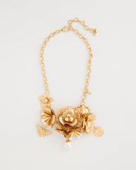 Chico's For Sale - Chico’s Originals Filigree Flower Bib Necklace