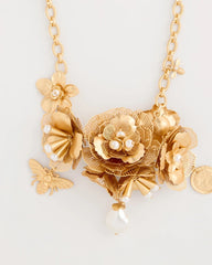Chico's For Sale - Chico’s Originals Filigree Flower Bib Necklace